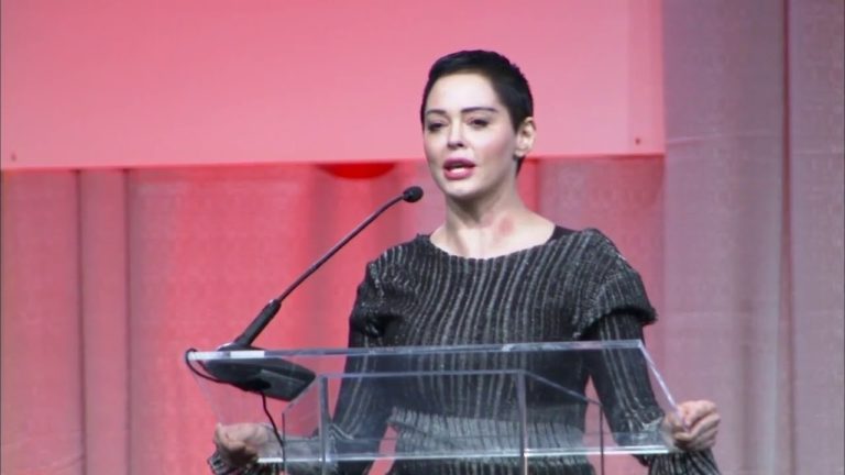 Rose McGowan Speaks Out Publicly Since the Weinstein Allegations (Video)