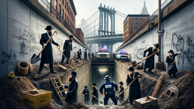 Rabbinical Students Dig Secret Tunnel at Brooklyn’s Chabad Lubavitch HQ, Clash with NYPD