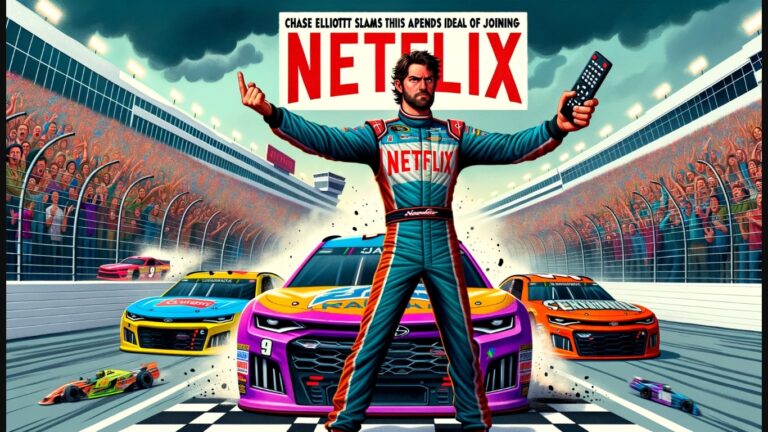 NASCAR driver Chase Elliott has no plans to appear in the hit Netflix series "NASCAR: Full Speed".