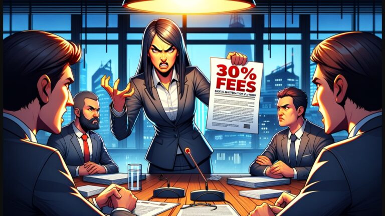 Epic Games CEO, Tim Sweeney, rebukes Valve for charging high fees for game listings on its Steam platform.