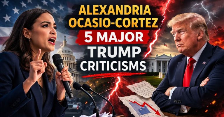 Alexandria Ocasio-Cortez Lists 5 Major Criticisms of Trump