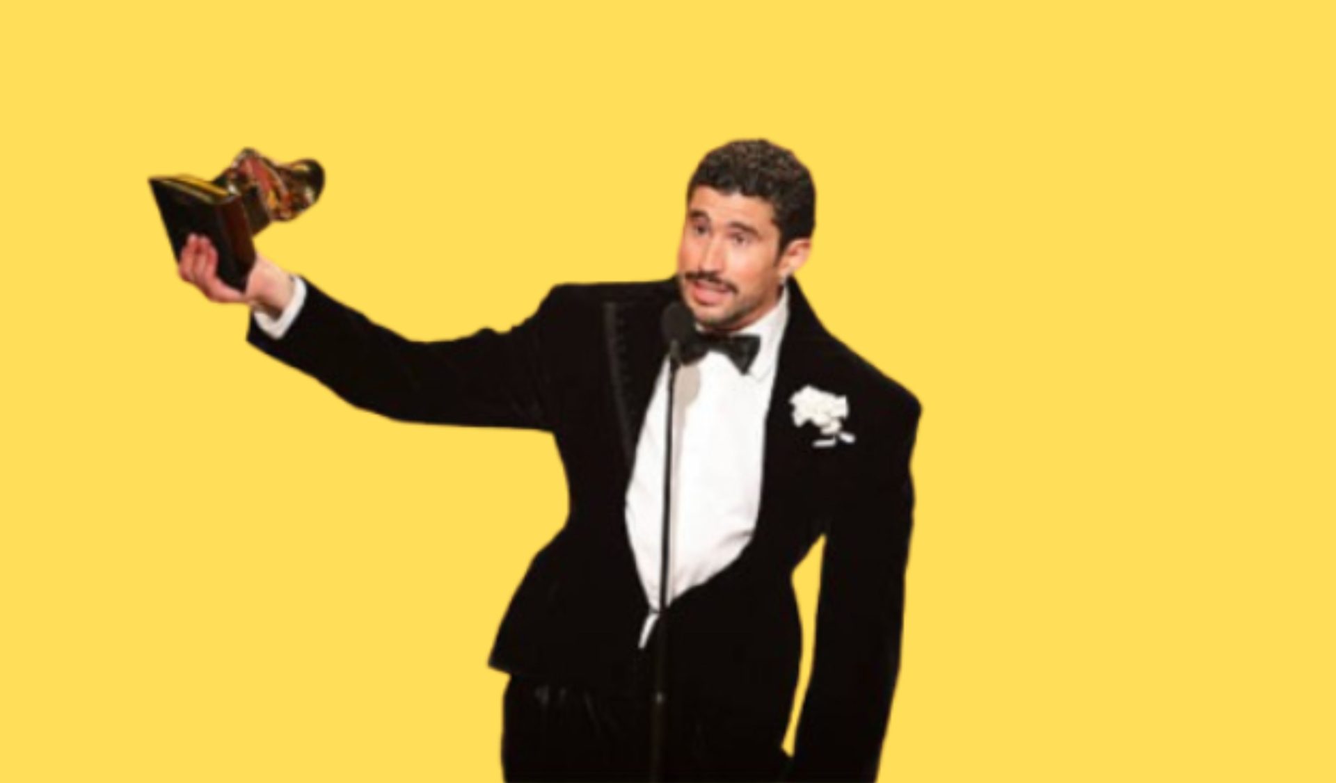 Bad Bunny Grammy win 2026 celebration on stage