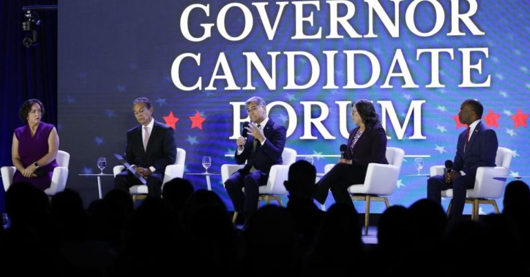 Leading California Governor Candidates Spar in Debate as Topsy