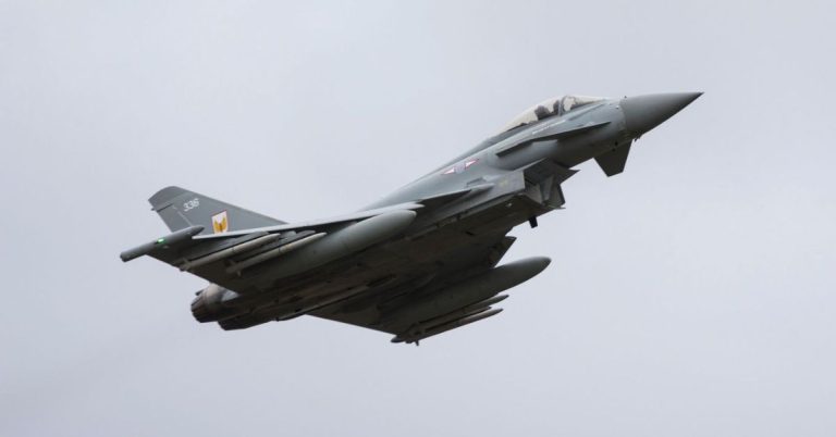 RAF Typhoon Russian Drone Alert: Jets Scrambled Near NATO Airspace